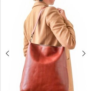 Liberté Leather Large Triangle Shoulder Bag